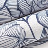 Wudnaye Blue Floral Leaf Wallpaper Peel and Stick Wallpaper Self