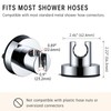 V-Frankness Shower Holder with Suction Cup, Removable No-Drill Wall Mount,