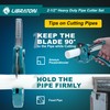 Libraton PVC Pipe Cutter, Cuts up to 2-1/2", Ratchet Pipe