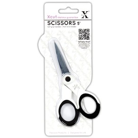 Xcut 5 inch Precision Scissor with Soft Grip, Black