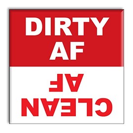 Dishwasher Magnet Clean Dirty Sign, Strong Clean and Dirty Magnet for Dishwasher (Funny Dirty as F...)