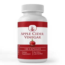 Pure Original Ingredients Apple Cider Vinegar, (100 Capsules) Always Pure, No Additives Or Fillers, Lab Verified