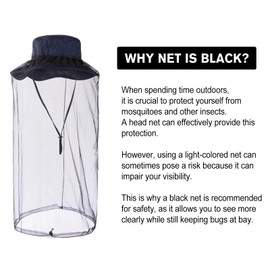 Mens Wide Brim Detachable Net Mesh Veil Sun Hat M/L UV Protection Boonie Bucket Sunhat Summer Beach Golf Hiking Safari Outdoor Fishing Garden SPF 50 Navy Blue 56-59cm