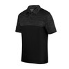 Augusta Sportswear Men's Standard Shadow Tonal Heather Polo, Black, 3X-Large