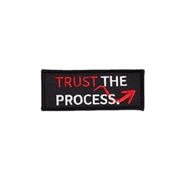 Elitex Training Embroidered Velcro Patch - Trust the Process - Patch for Backpacks and Vests Cross Training and Gym