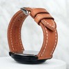 Berfine 20mm Soft Vegetable Tanned Leather Watch Bands, Quick Release
