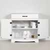 South Shore Harma 1-Drawer and 2-Door Storage Cabinet, Pure White