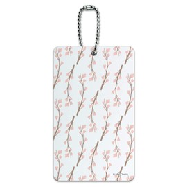 Cherry Blossoms Flowers Pattern Luggage Card Suitcase Carry-On ID Tag