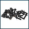TUCKBOLD 10pcs M5 Motorcycle Windscreen Screw Fairing Windscreen Bolt Black