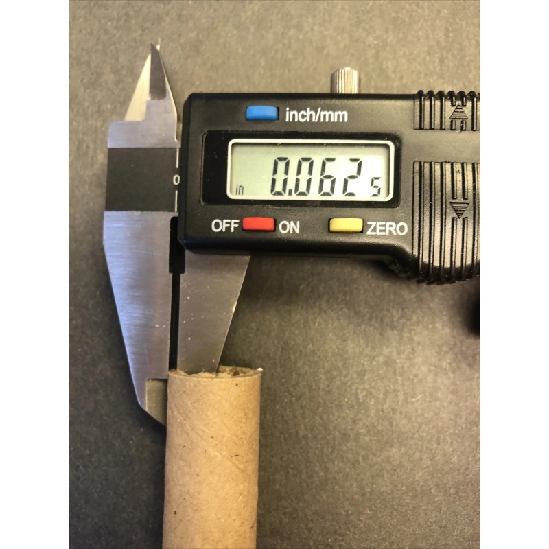 Pyro tubes 100- 9/16” ID X 1-1/2” Brown Kraft .062