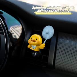 ADR. Cute Duck Car Air Fresheners Vent Clips Aroma Diffuser Interior Decor Accessories (Duck)