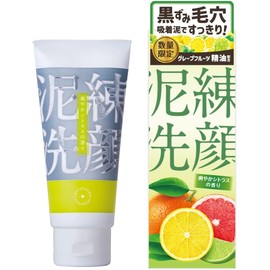  Mud Cleansing Facial Cleanser, Fragrant, 4.2 oz (120 g) (Refreshing Citrus Scent) Strawberry Nose, Blackheads, Clay, Pore Care, Foam Facial Cleanser, Mud Pack, Facial Cleanser