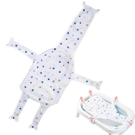 Newborn Bath Pillow, Bath Pillow for Newborns, Bath Net Seat Insert, Adjustable Bath Seat Support, Bathtub Reducer, Bath Net Seat Insert