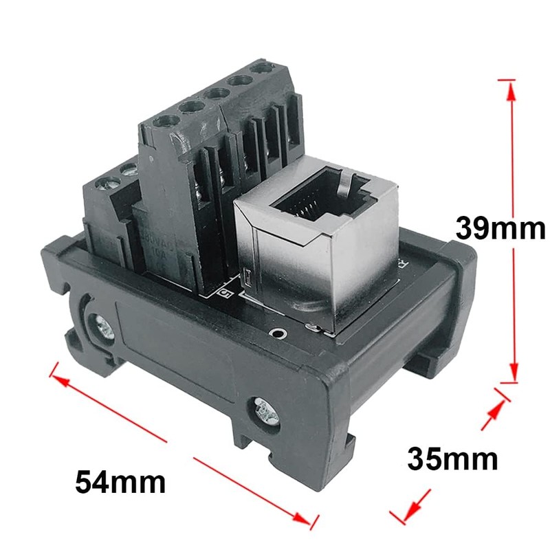 PENGLIN RJ45 8P8C DIN Rail Mount Ethernet Connector Distribution Breakout