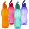 Tupperware Aquaslim Flip Top Water Bottle 750ml - 4pcs set