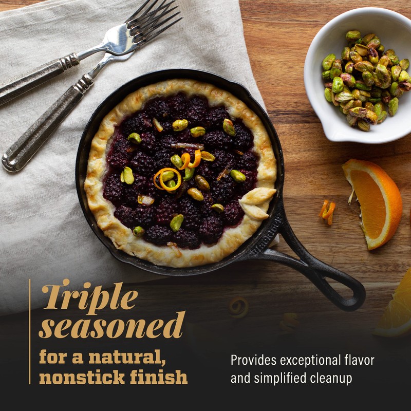 Lodge Cast Iron Blacklock Skillet, Triple Seasoned - 7 in