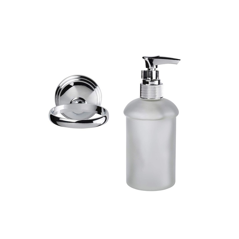 Croydex Westminster Wall Mounted Soap Dispenser with Zinc Alloy Construction,