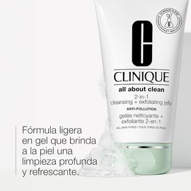 Clinique All About Clean 2-in-1 Cleansing  Exfoliating Jelly  Limpiador y Exfoliante - Producto Original de Alta Calidad, Entrega Rápida y Segura, Gar