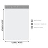 QOOWFEANIG 100Pcs Metronic Poly Mailers,15x20cm Self-Sealing Shipping Bags, Durable Thick