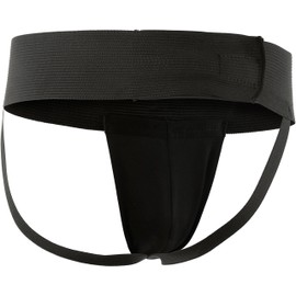 Deuser Tiefschutz Kinder, Suspensorium Kinder/One Size Schwarz/Für Jungs, Boys/Größenverstellbar/Mit Atmungsaktiver Technologie/Für Boxen, Sport, Kickboxen, Krav Maga und Karate