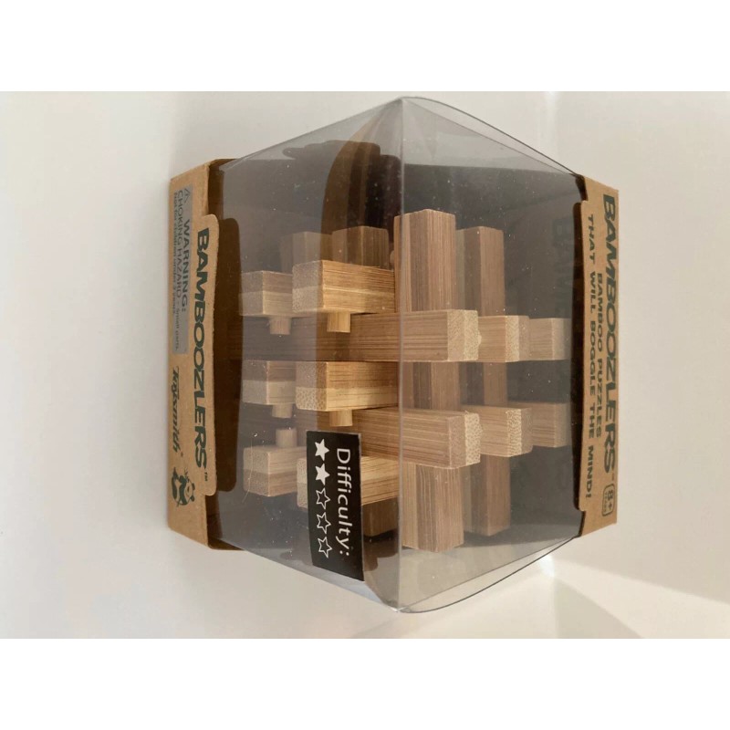 Bamboozlers wooden bamboo puzzle new