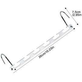 8 Pack Metal Space Saving Hangers, Stainless Steel Space Saver Hangers for Clothes, Magic Wardrobe Storage Organization, Closet Clothing Hanger Organizer Dorm Essential Space Saver