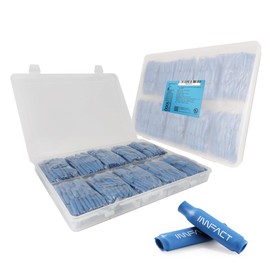 Innfact 1000 Pcs Waterproof Wire B Connectors AWG 22–26 Gauge Small Gauge Low Voltage Gel Filled Bean Butt Splices Terminals Electrical Crimp Cable Connector for Outdoor, Security Wiring, and CCTV