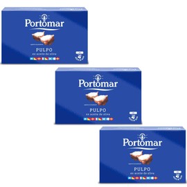 3x 110g Spanish Seafood Tinned Octopus Squid in Olive Oil Easy Open Tin Rich taste