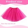 Tomedeks Sparkle Tutu Skirt,3 Layered Tulle Sequin Star Skirts,Pink Tutu