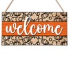ONDTOM Autumn Wooden Sign Decor with Rope, Pumpkin Fall Welcome