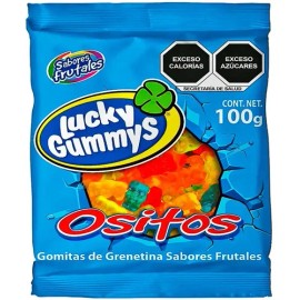Gomitas Lucky Gummys Ositos 100g Frutales Sin Gluten