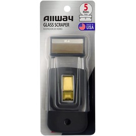 ALLWAY SGS07307 Safety Glass Scraper with 5 Blades