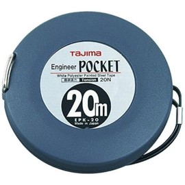 Tajima EPK20MW Engineer Pocket Long Tape, Grey, 20 m x 10 mm