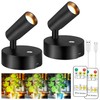 maylit 2 Pack Rechargeable Spotlights Indoor, Battery Operated Tree Lights,