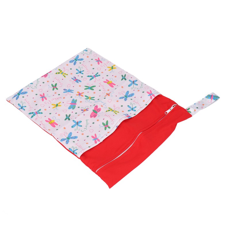 2pcs Cloth Diaper Wet Dry Bags Waterproof Reusable Wet Bags