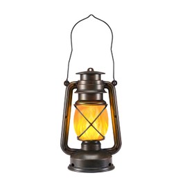 Vivid Flame LED Lantern - Outdoor & Garden Decoration, Vintage LED Flame Effect (1)