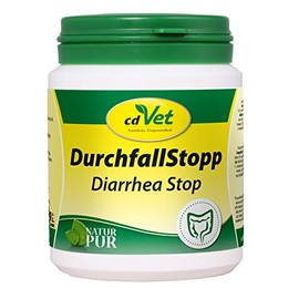 cdVet Naturprodukte DurchfallStopp 150 g - Hund, Katze - Diät-Ergänzungsfuttermittel - Resorptionsstörung im Darm - bildet Schutzbarriere - Bindung von Toxinstoffen - B-Vitamin - Gesundheit -