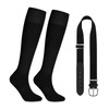 Bibalabili Baseball Belt and Socks Combo Set with Adjustable Elastic