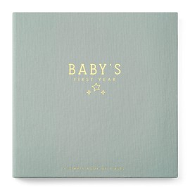 Lucy Darling Baby Memory Book – Celestial Skies | Luxury Baby First Year Book & Photo Album | Gender Neutral Keepsake Journal for Milestones, Memories & Photos | Thoughtful Pregnancy Gift