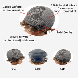 Short Human Hair Wigs Pixie Cut Wig for Black Women Short Wigs Human Hair Natural Color Pixie Wigs Wear and Go Glueless Full Machine Made Human Hair Wigs (4/30)