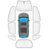 KMF 8pcs Thicken Sun Shades for Honda Pilot 2016-2022 Accessories,
