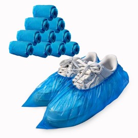 Shoe Covers Disposable Large Shoe Covers Non Slip Waterproof Shoes Protectors Covers Durable Boot&Shoes Covers for Indoors,One Size Fits All, 100 Pack(50 Pairs),300g/Bag,Blue