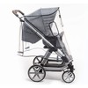 Reer RainCover Active Rain Cover for Buggies and Pushchairs, Grey/Black,