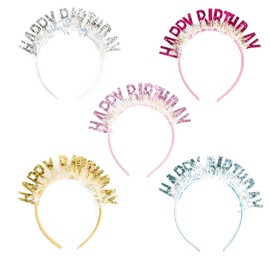 DONGFANGB Birthday Headband, Happy Birthday Party Supplies, Colorful Design, Birthday Surprise, Adults, Children, Adjustable, Photo Props, Commemorative Photos, Birthday Parties, Girls, Kids, Women