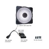 APEVIA CO12L-WH Cosmos 120mm White LED Ultra Silent Case Fan