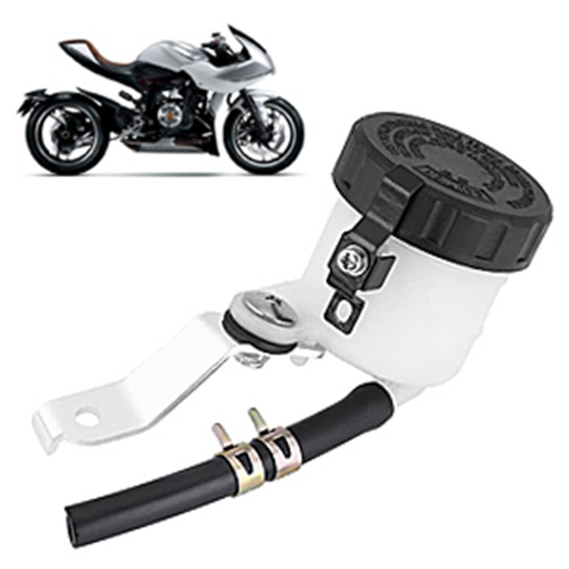 Brake Master Cylinder Oil Reservoir Fluid Bottle w/ Bracket for