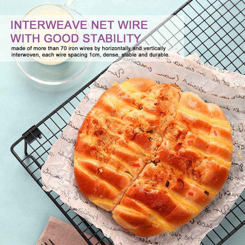 Cooling Rack, 16.9x11in Cooling Rack with Collapsible Folding Legs Iron