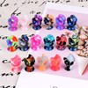 Qmcandy 60pcs Colorful Soft Flexible Silicone Tunnels Double Flared Ear