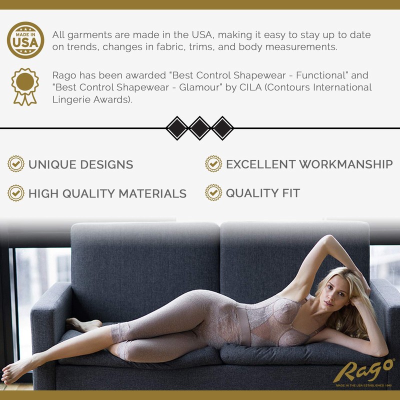 Rago Style 919 - Panty Brief Light Shaping, 6XL/42 Beige