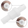 ZOCCVI 1/2" One Way Inline Check Valve 2 Pcs, White